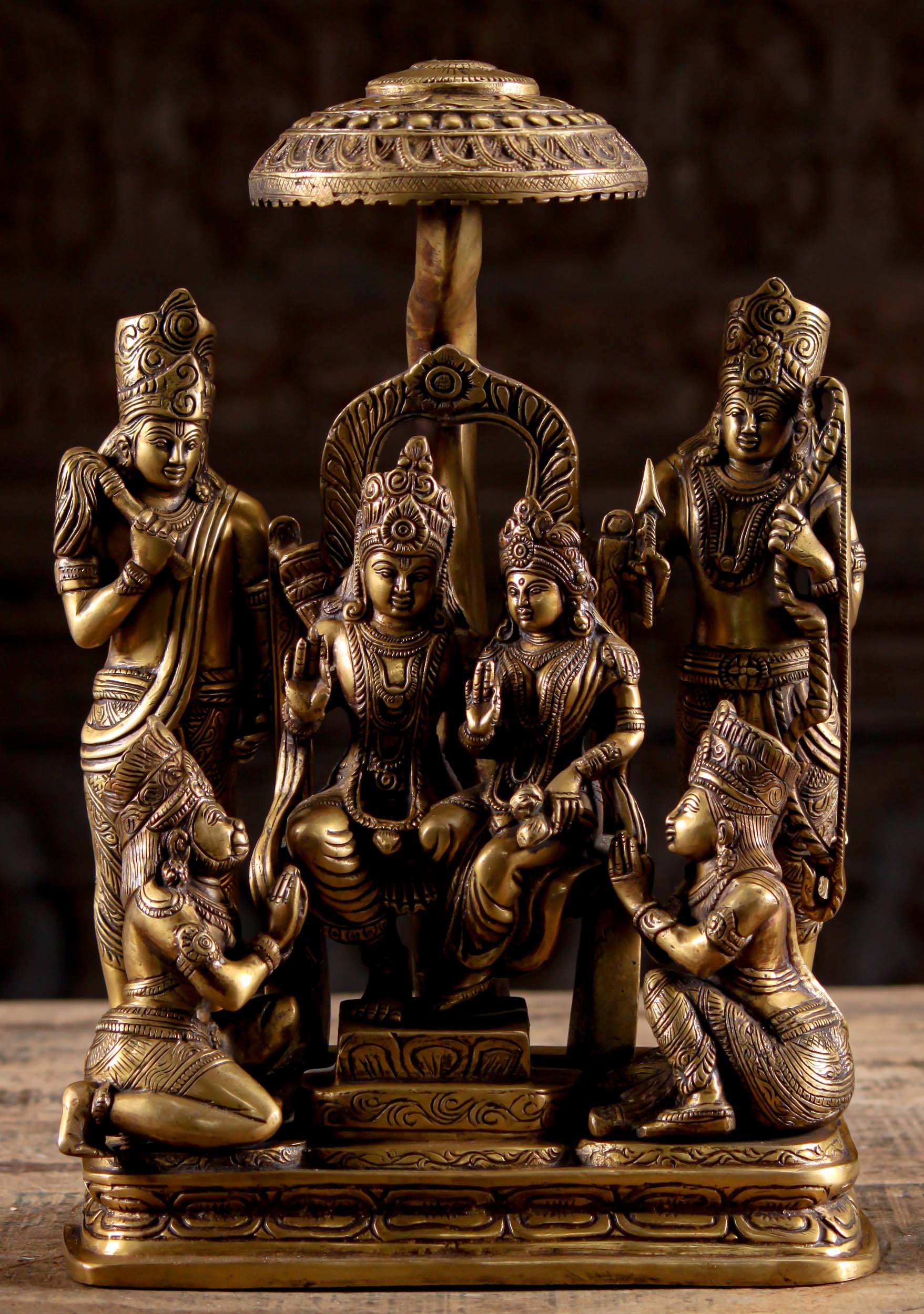 SOLD Brass Rama, Lakshmana, Sita, & Hanuman Set 15" Questions & Answers