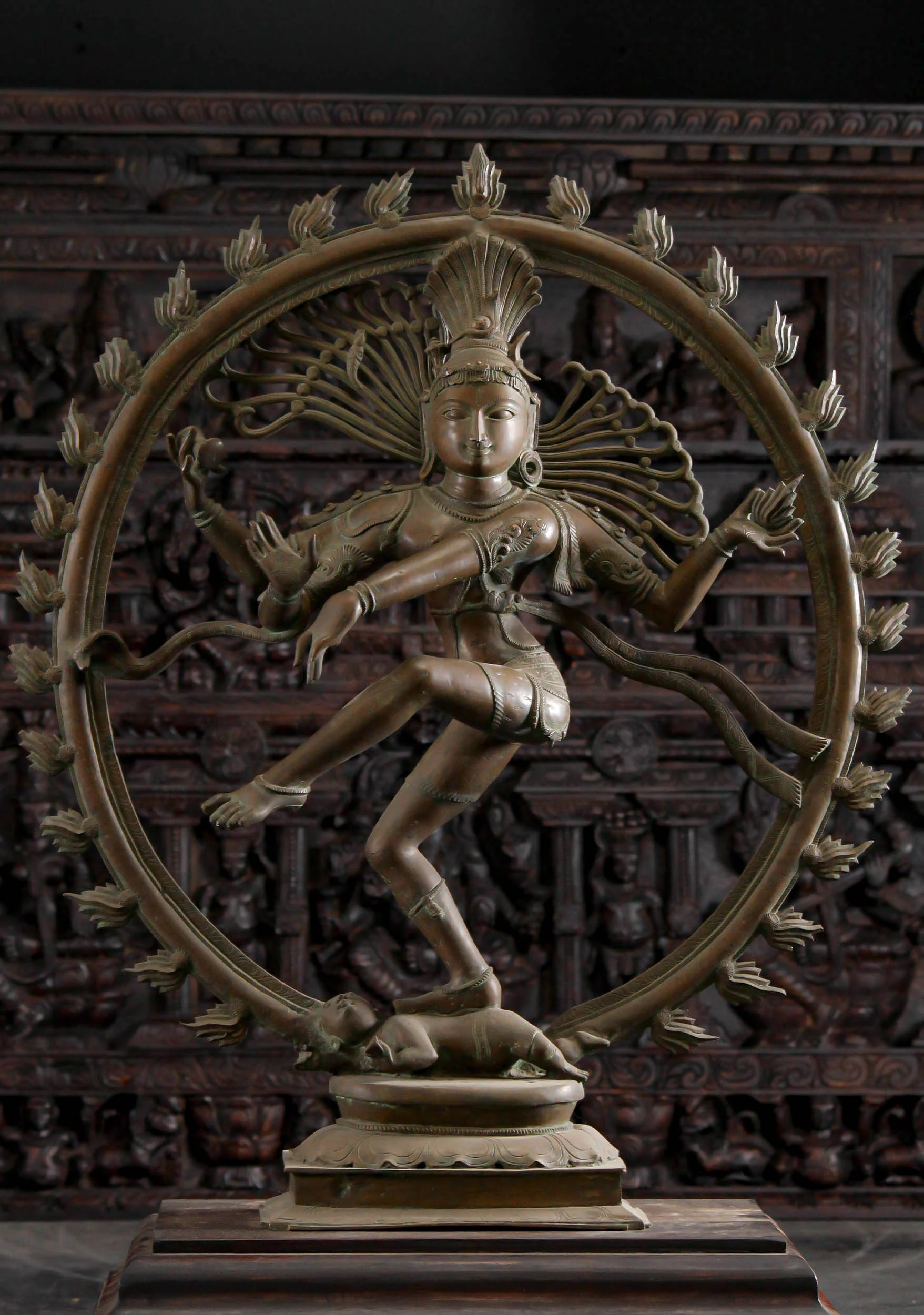 Antique Lost Wax Method South Indian Panchaloha Bronze 19th Century Nataraja Statue 36" Questions & Answers