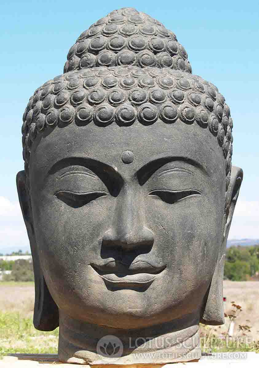 PREORDER Best Selling Large Garden Buddha Head Fountain Water Feature for Any Garden 50" Questions & Answers