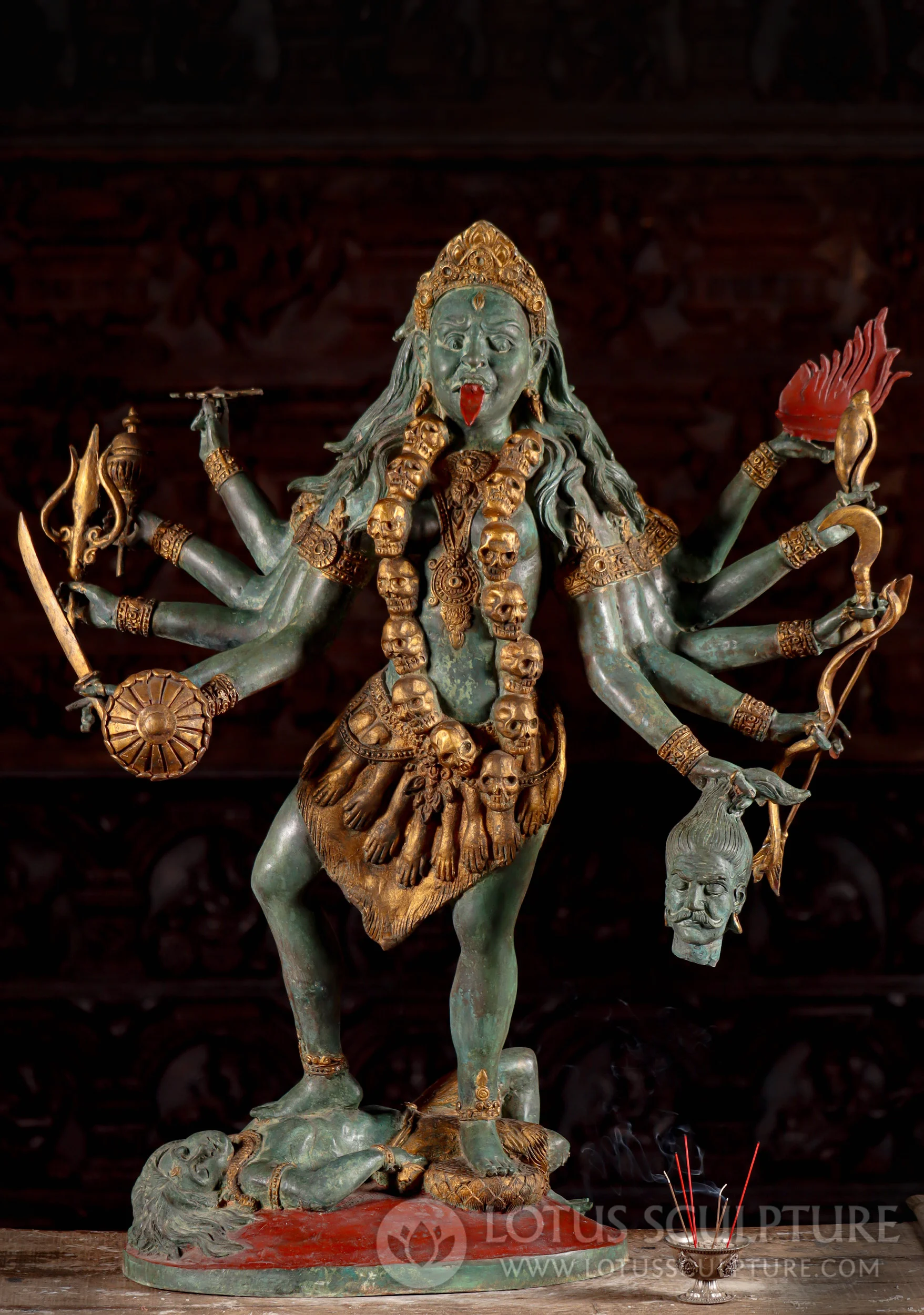 Is there any way to get a Kali Murti with 10 Arms Standing on Corpse at a smaller size or cheaper price?